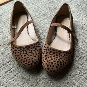 Isaac Mizrahi animal print Mary Janes